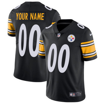 Toddlers Pittsburgh Steelers Customized Black Vapor Untouchable Limited Stitched Football Jersey
